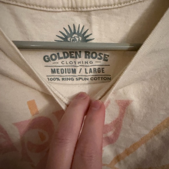 Golden Rose med/large “Happy to be here” oversized tee shirt. - Picture 2 of 3